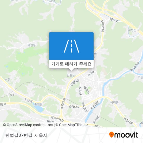 탄벌길37번길 지도