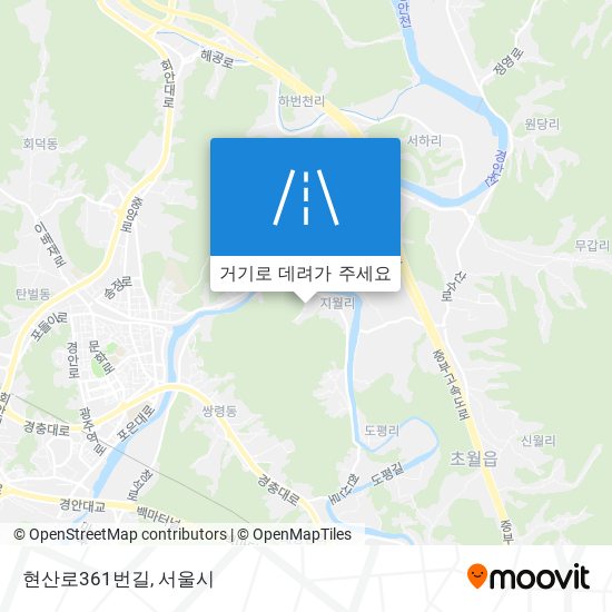 현산로361번길 지도