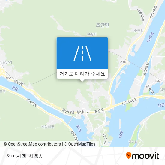 천마지맥 지도