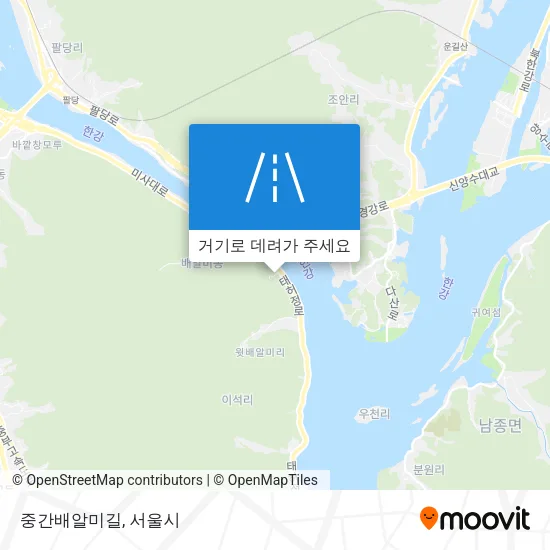 중간배알미길 지도