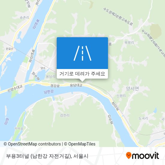 부용3터널 (남한강 자전거길) 지도
