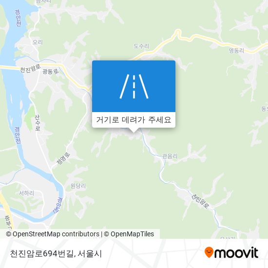 천진암로694번길 지도