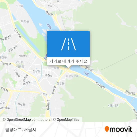 팔당대교 지도