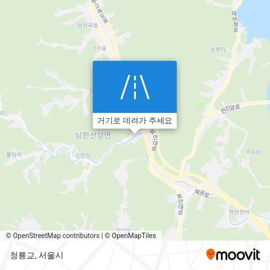 청룡교 지도