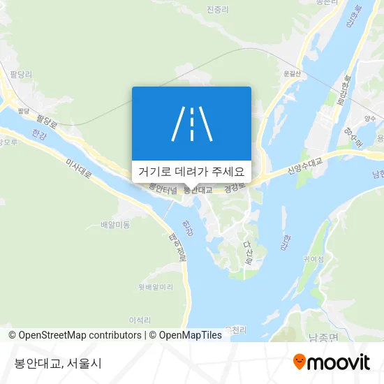 봉안대교 지도