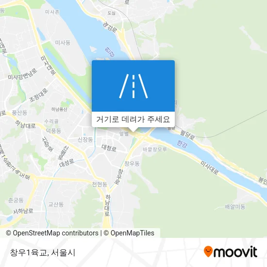 창우1육교 지도