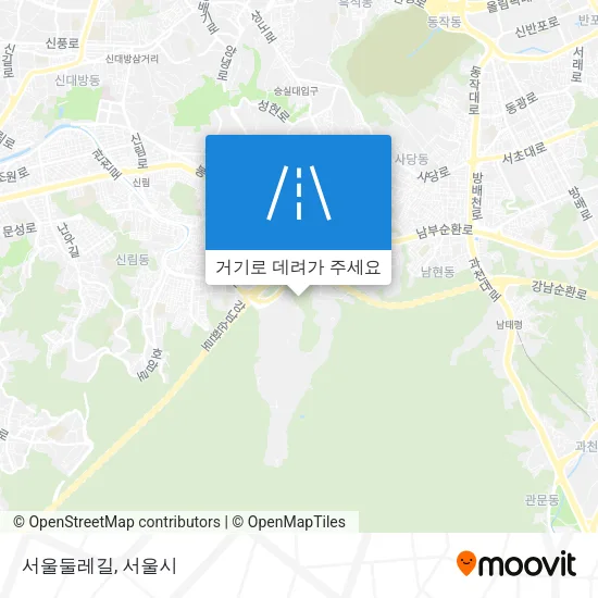 서울둘레길 지도