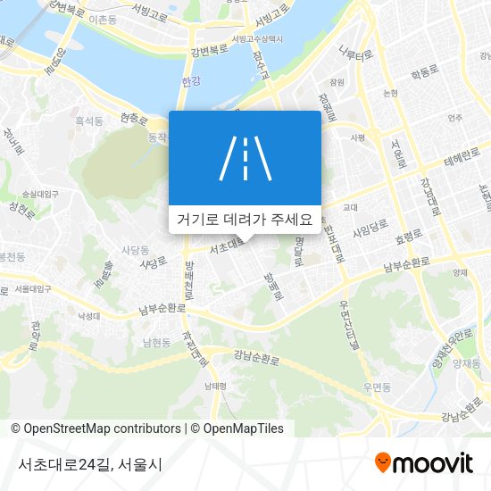 서초대로24길 지도