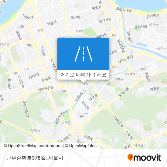 남부순환로378길 지도