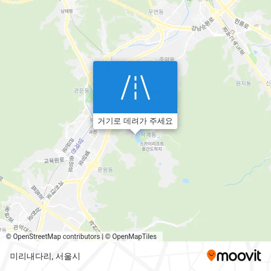 미리내다리 지도