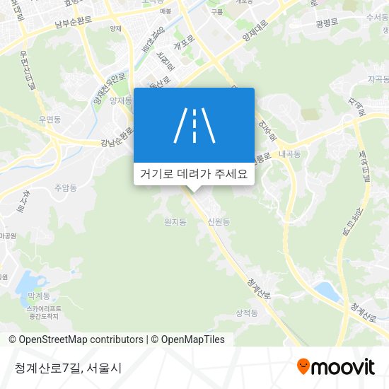 청계산로7길 지도