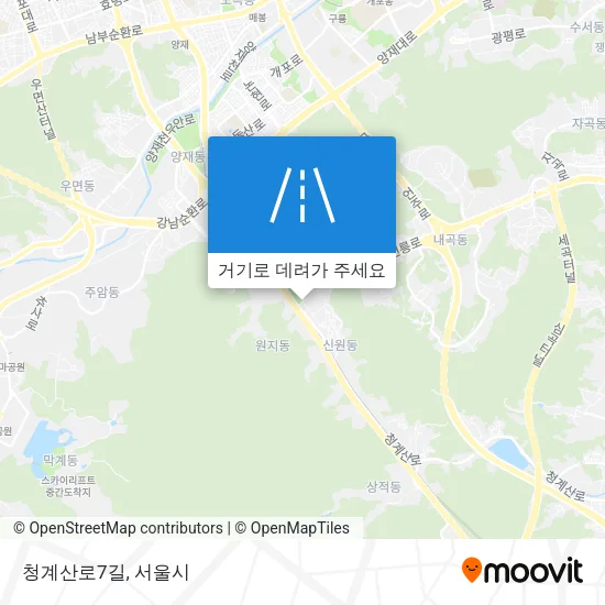 청계산로7길 지도
