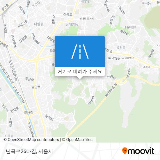 난곡로26다길 지도