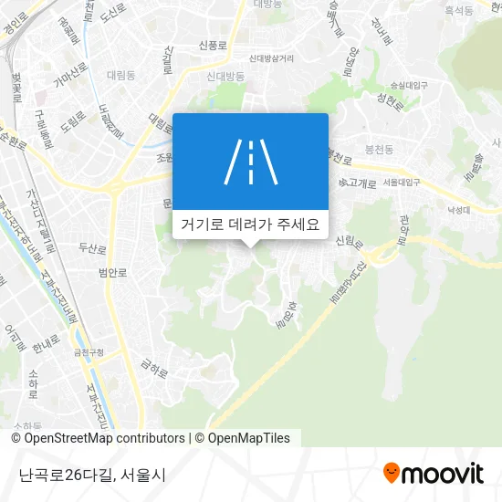 난곡로26다길 지도