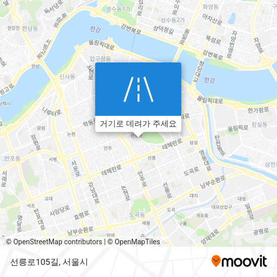 선릉로105길 지도