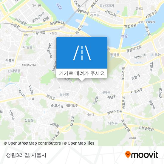 청림3라길 지도