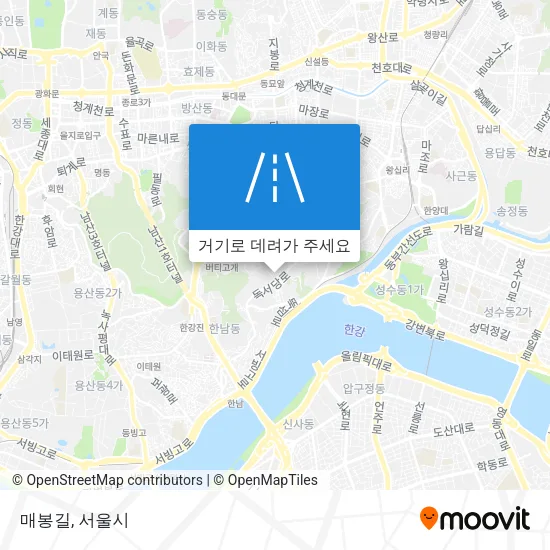 매봉길 지도
