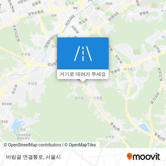 바람골 연결통로 지도