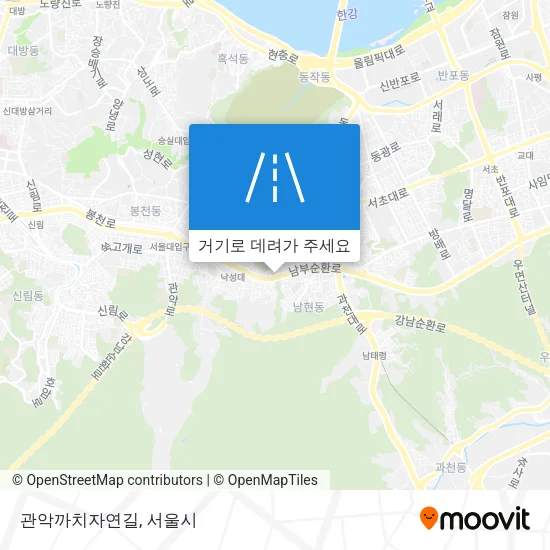 관악까치자연길 지도