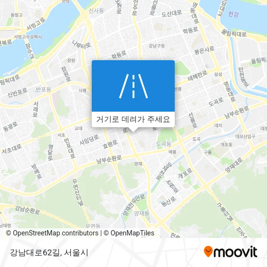 강남대로62길 지도