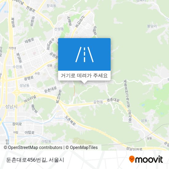 둔촌대로456번길 지도