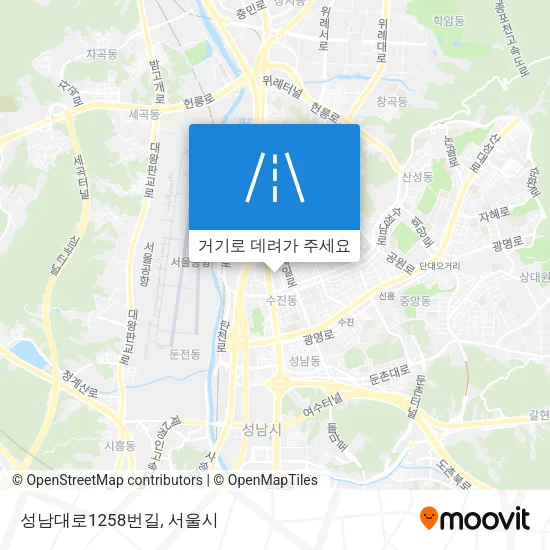 성남대로1258번길 지도