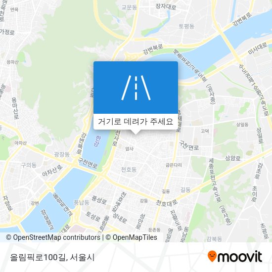 올림픽로100길 지도