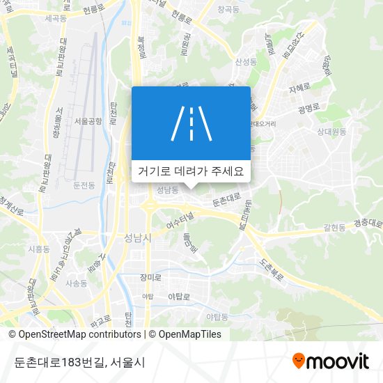 둔촌대로183번길 지도