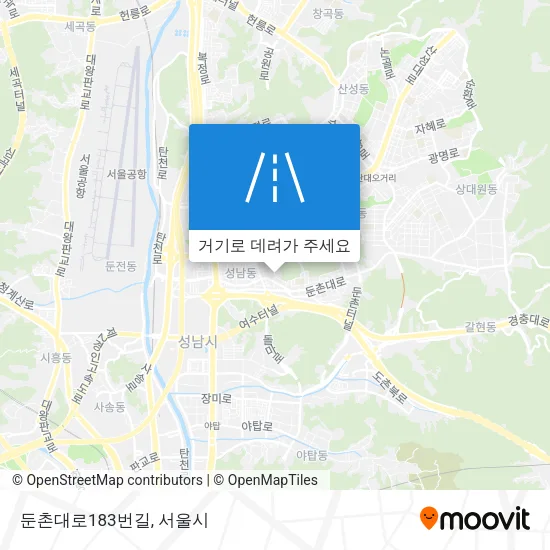 둔촌대로183번길 지도