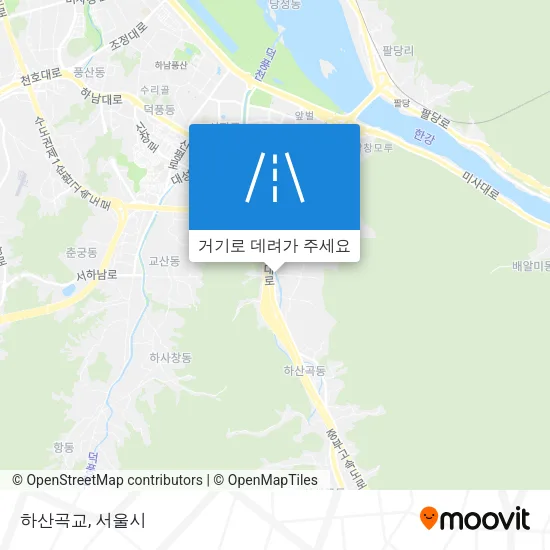 하산곡교 지도