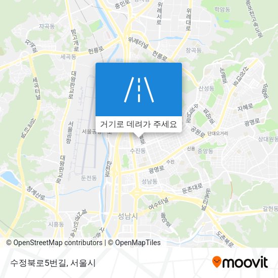 수정북로5번길 지도