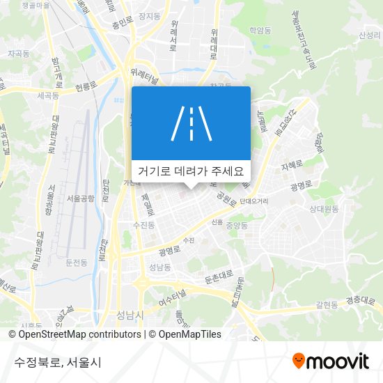 수정북로 지도