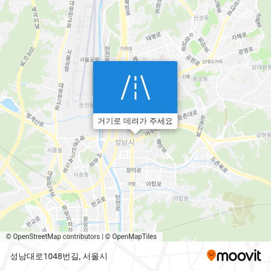 성남대로1048번길 지도