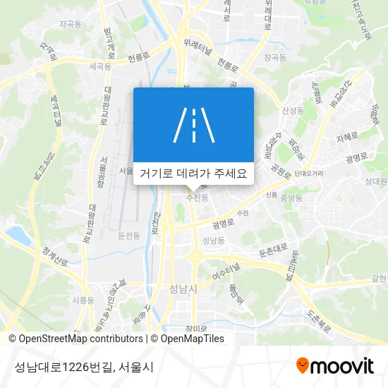 성남대로1226번길 지도