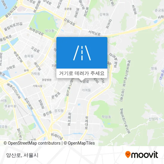 양산로 지도