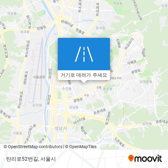 탄리로52번길 지도