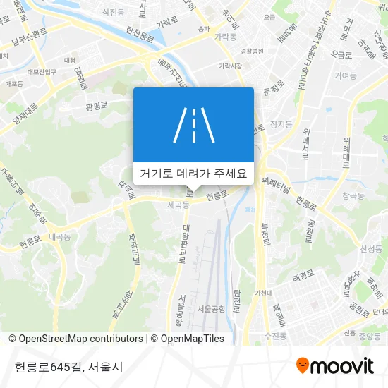 헌릉로645길 지도
