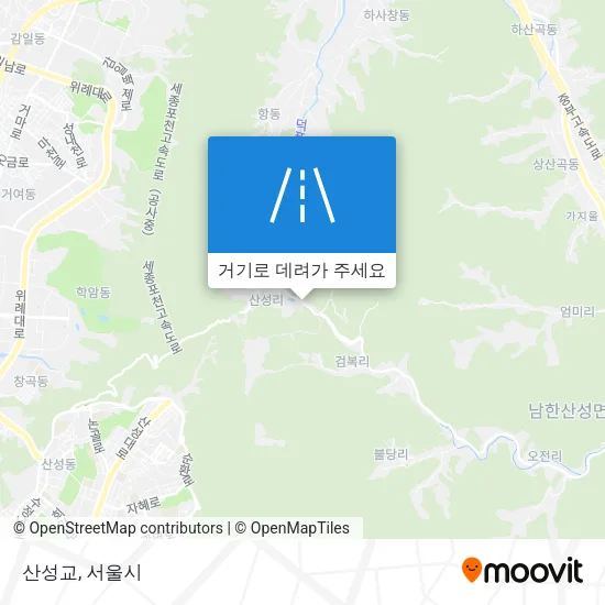 산성교 지도