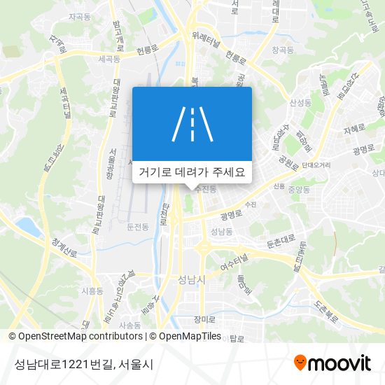 성남대로1221번길 지도