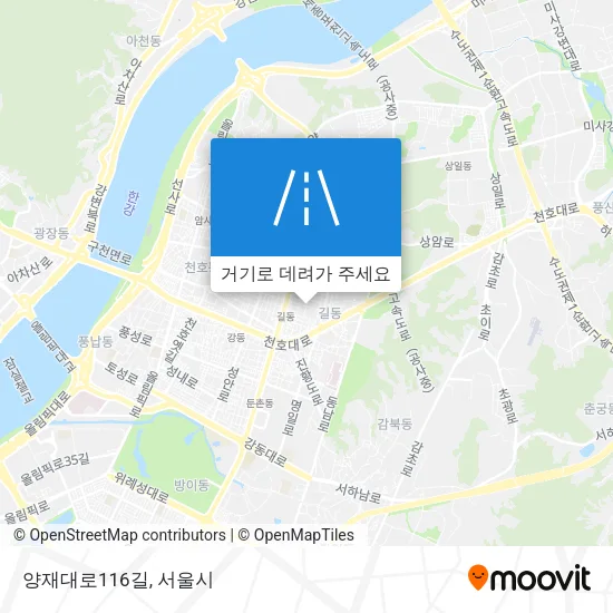 양재대로116길 지도