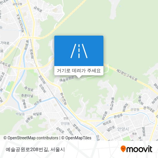예술공원로208번길 지도