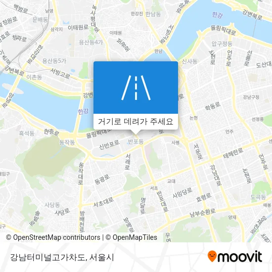 강남터미널고가차도 지도