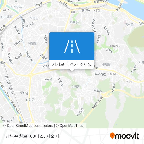 남부순환로168나길 지도