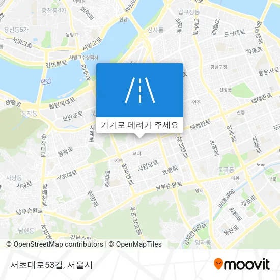 서초대로53길 지도