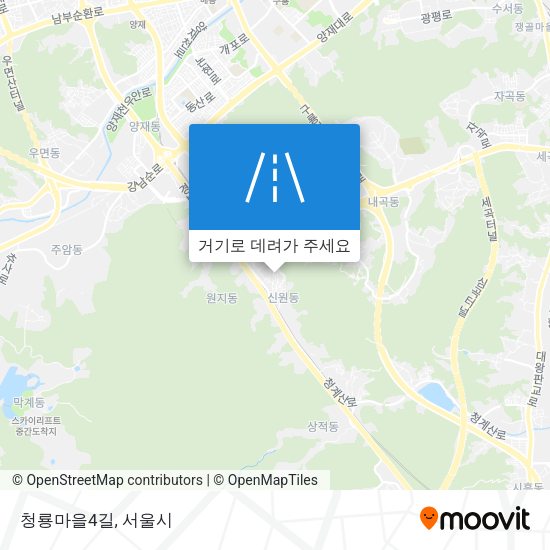 청룡마을4길 지도