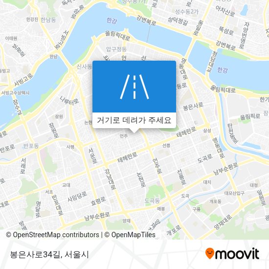 봉은사로34길 지도