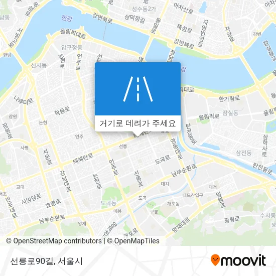 선릉로90길 지도