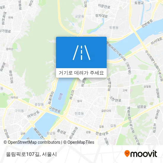 올림픽로107길 지도