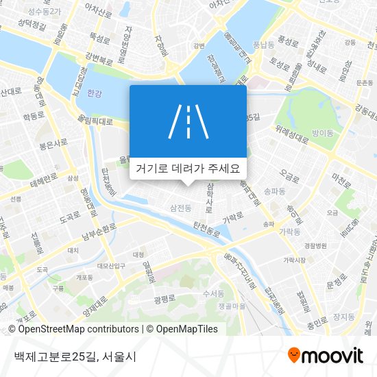 백제고분로25길 지도