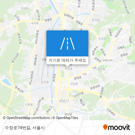 수정로74번길 지도